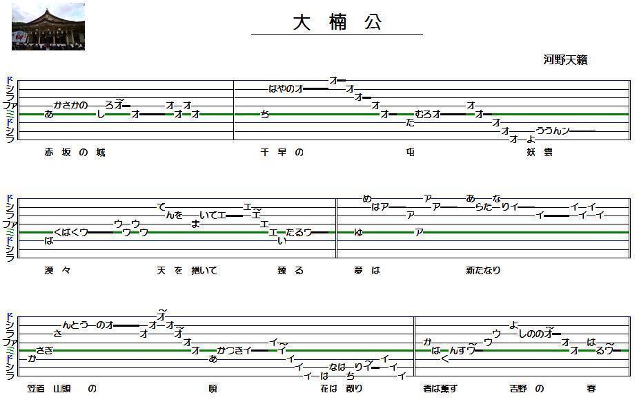 大楠公: 詩吟